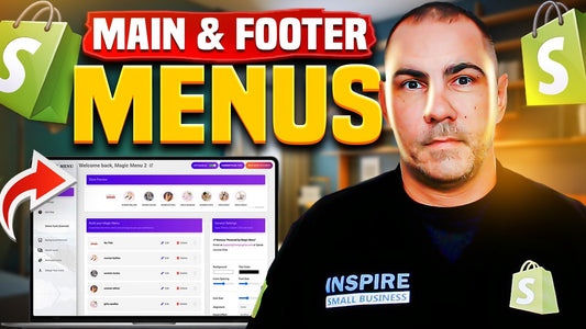 How To Update SITE NAVIGATION On SHOPIFY! Main Menu And Footer Menus